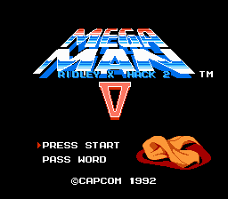 Mega Man 5 - Ridley X Hack 2 Title Screen